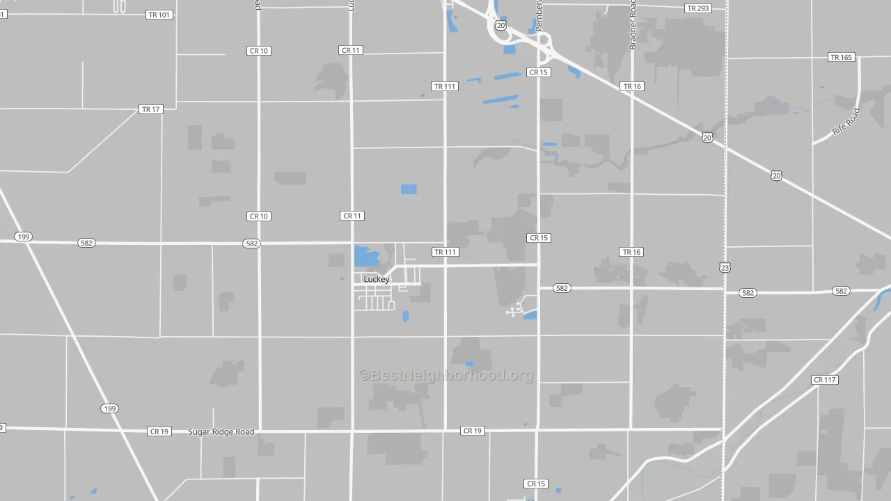 Transit Grade map of 43443, OH