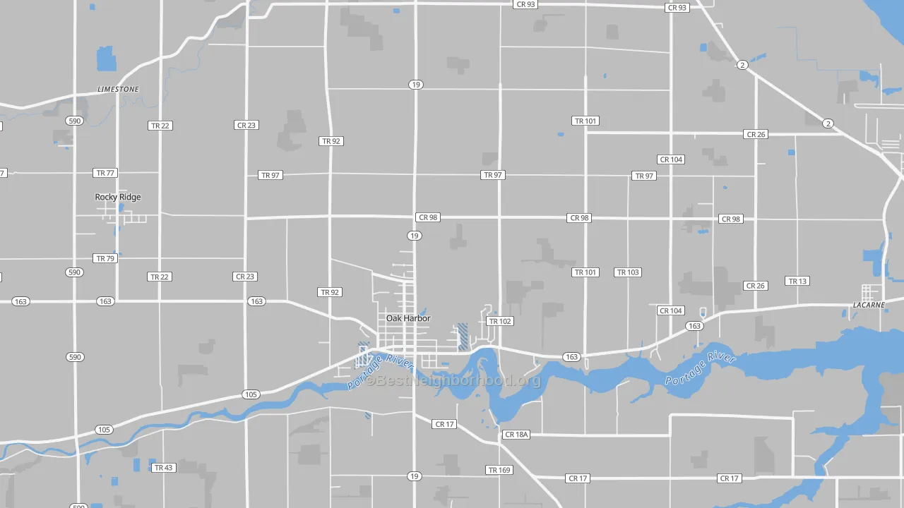 Transit Grade map of 43449, OH