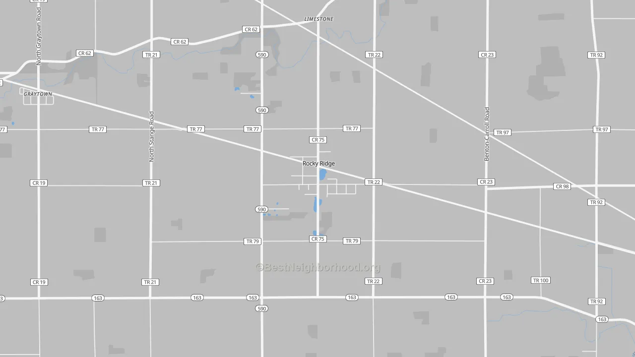 Transit Grade map of 43458, OH