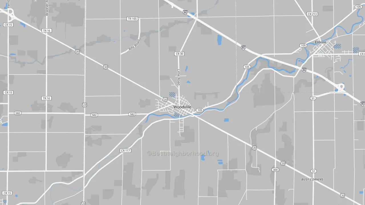 Transit Grade map of 43469, OH
