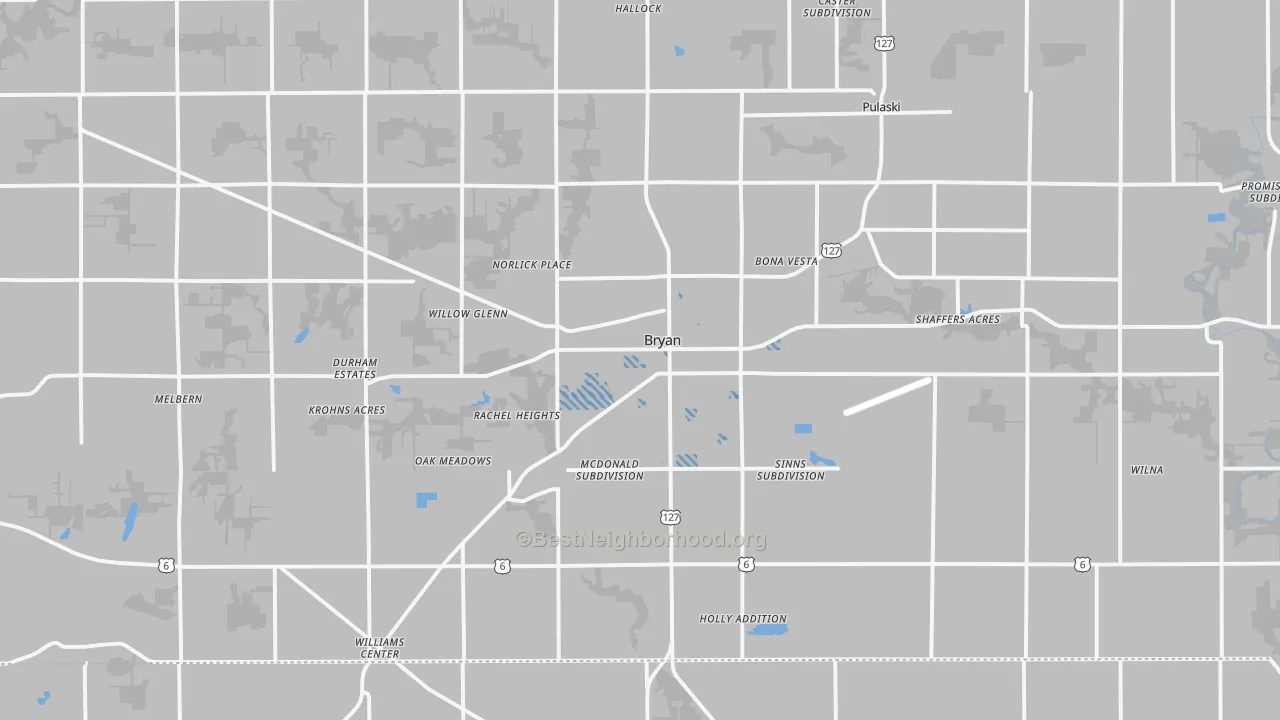 Transit Grade map of 43506, OH