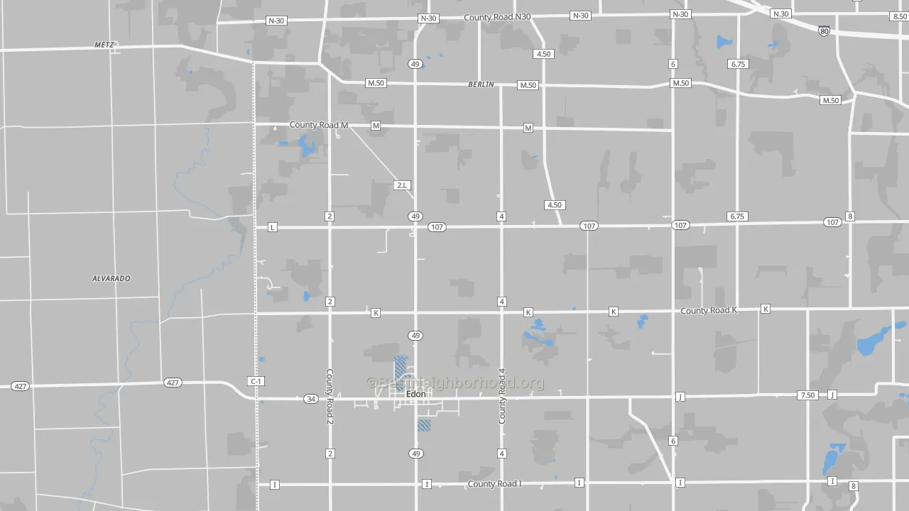 Transit Grade map of 43518, OH