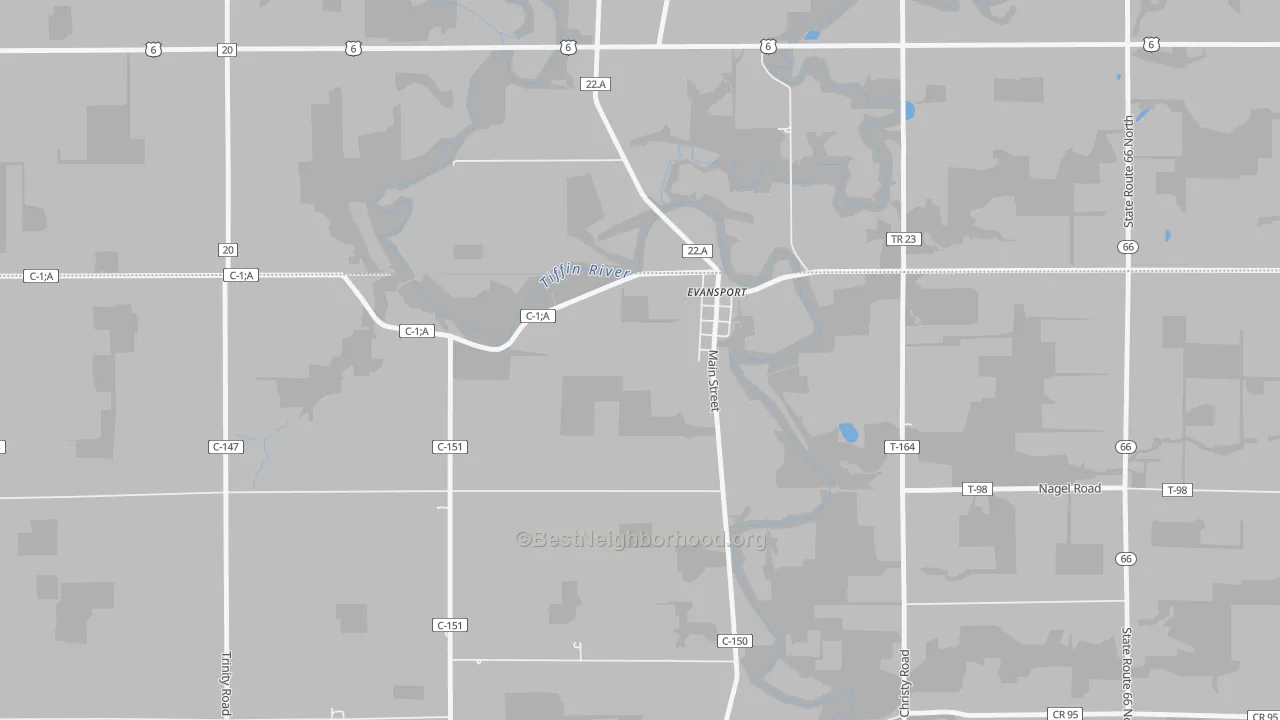 Transit Grade map of 43519, OH