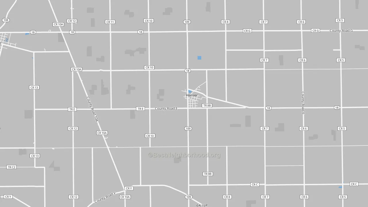 Transit Grade map of 43524, OH