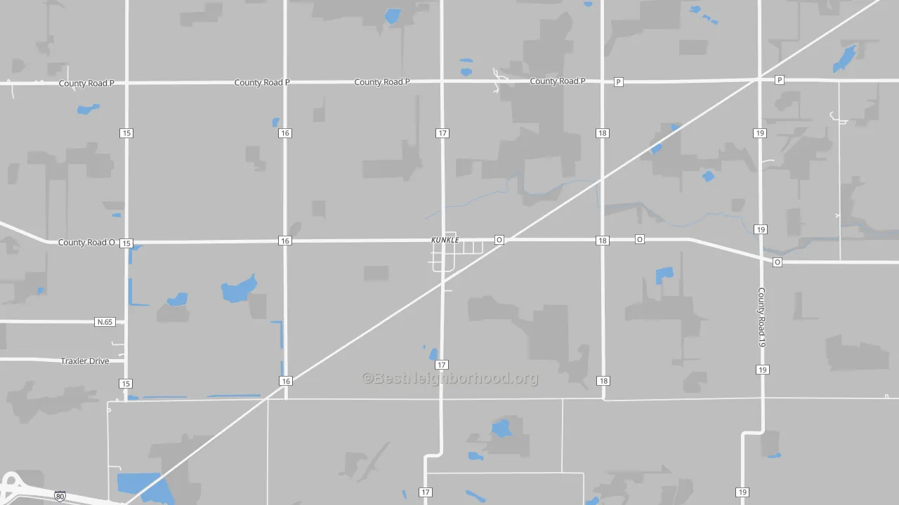 Transit Grade map of 43531, OH