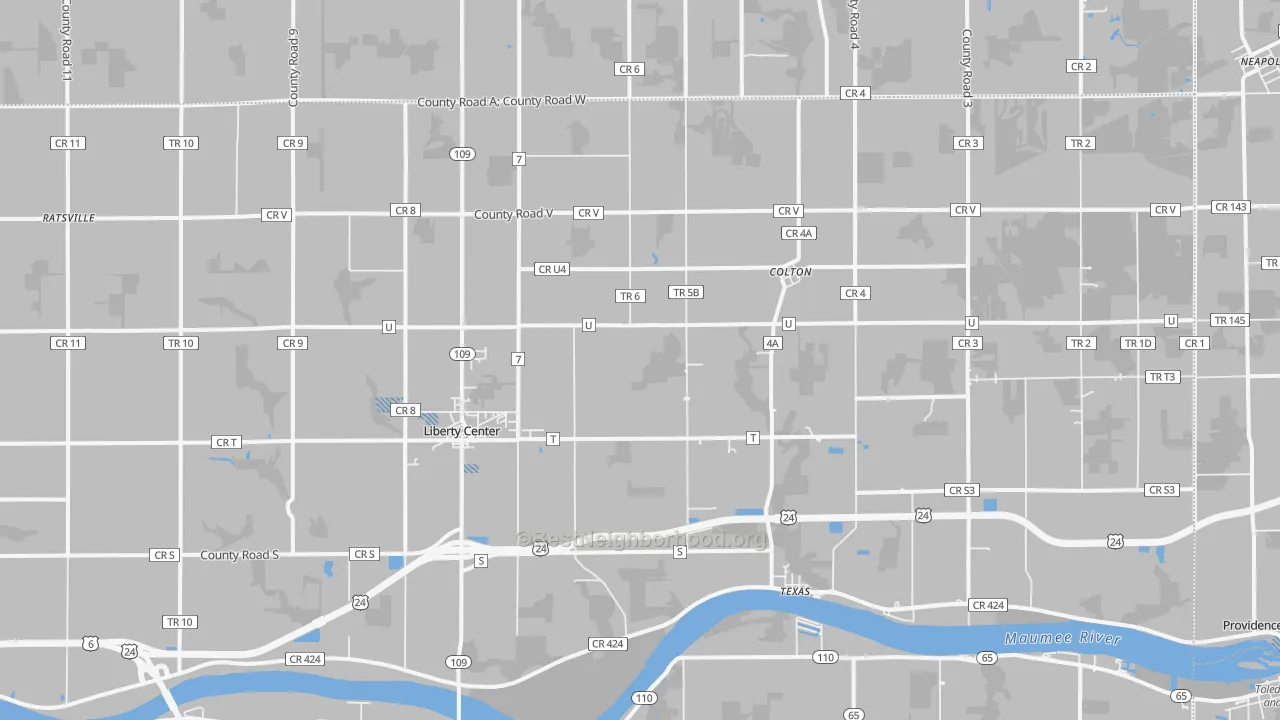 Transit Grade map of 43532, OH