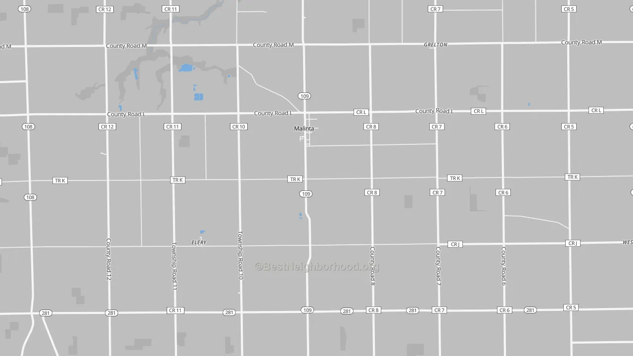 Transit Grade map of 43535, OH