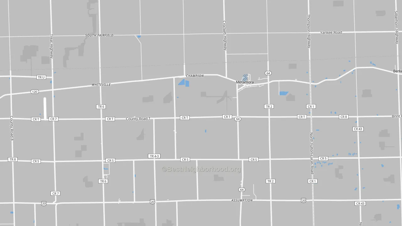 Transit Grade map of 43540, OH