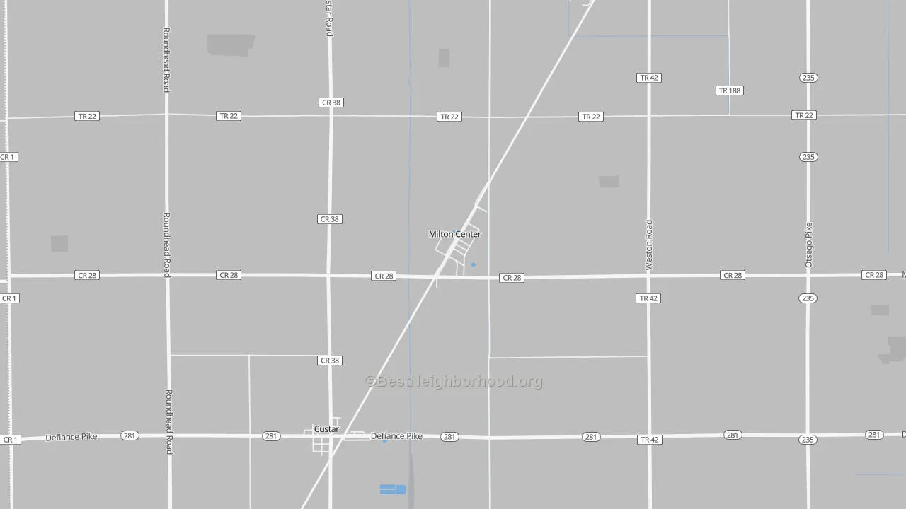 Transit Grade map of 43541, OH