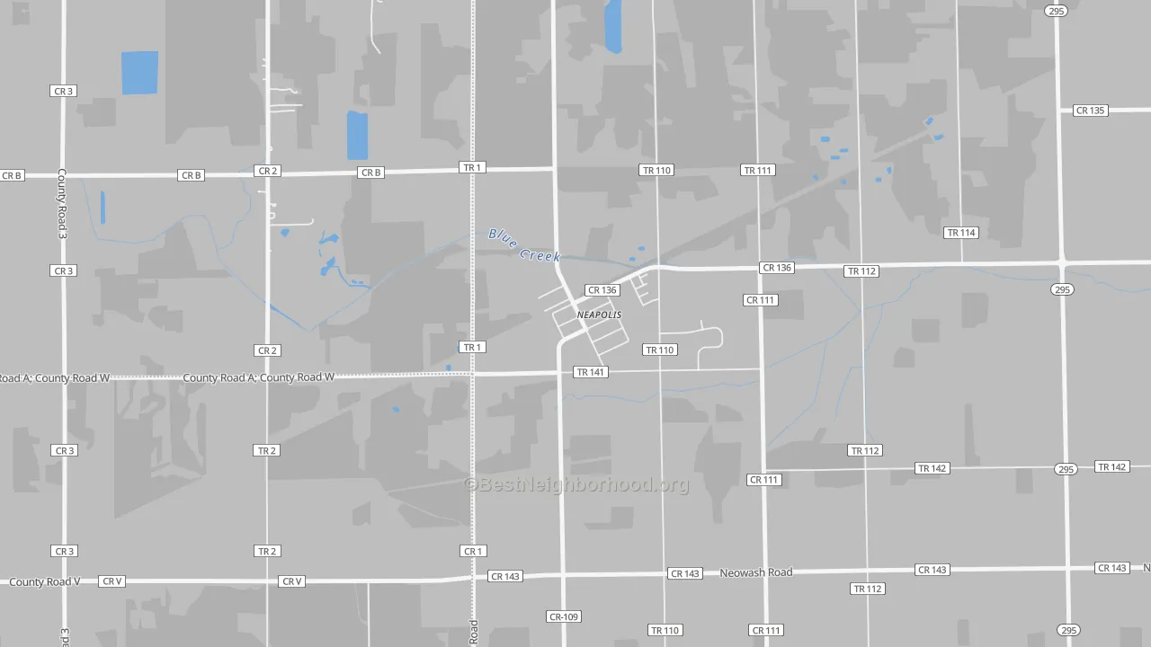 Transit Grade map of 43547, OH