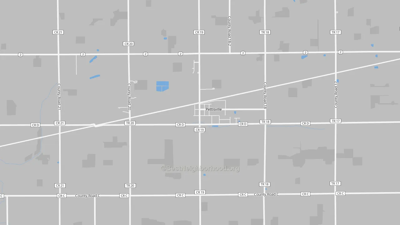 Transit Grade map of 43553, OH