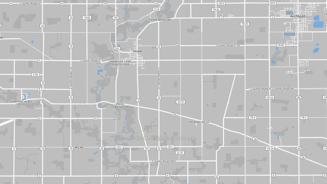 Transit Grade map of 43557, OH