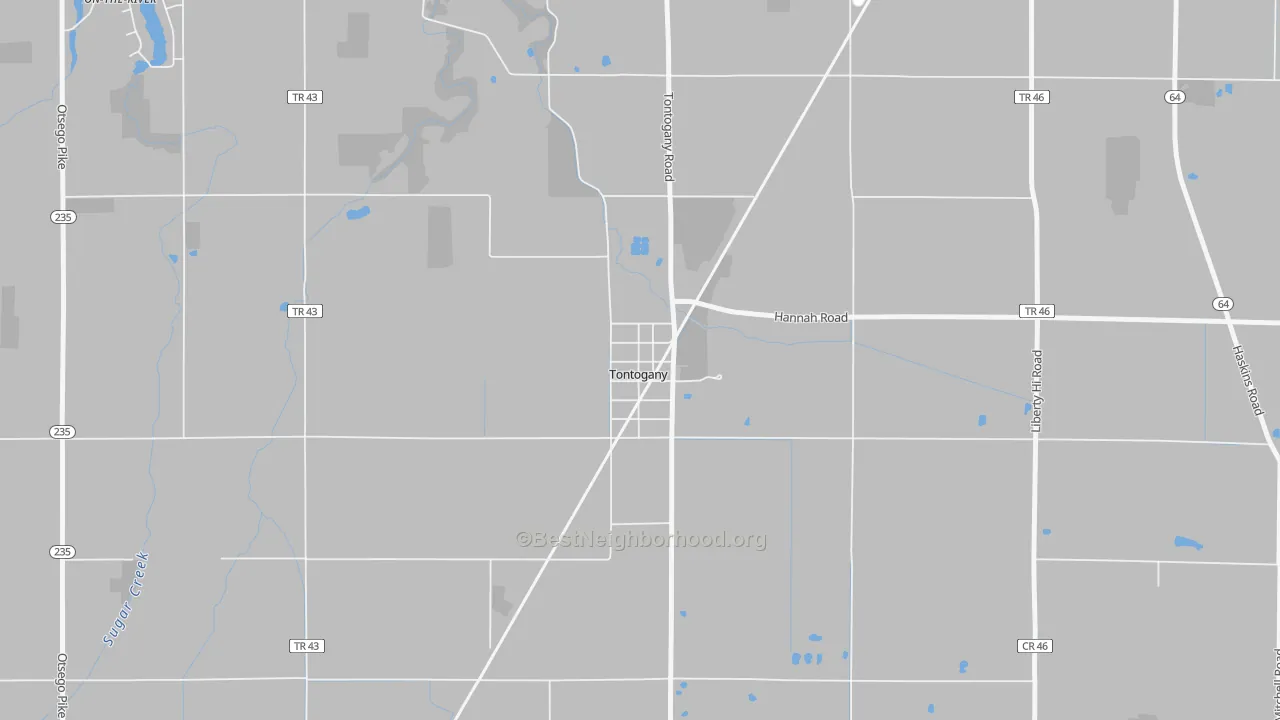 Transit Grade map of 43565, OH