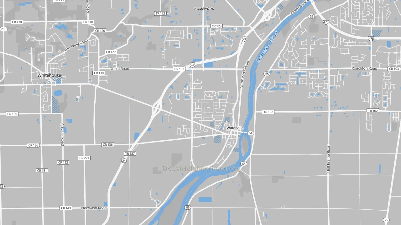 Transit Grade map of 43566, OH