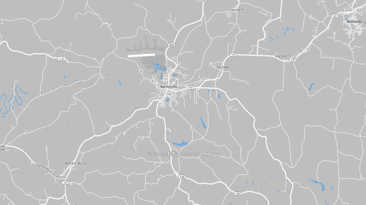 Transit Grade map of 43713, OH