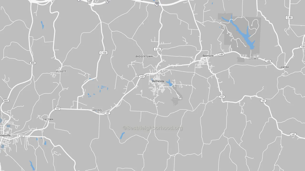 Transit Grade map of 43719, OH
