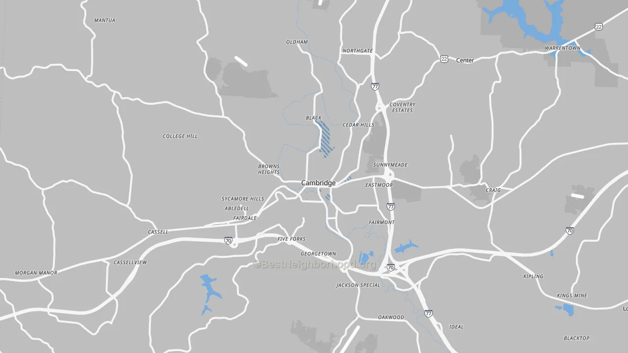 Transit Grade map of 43725, OH