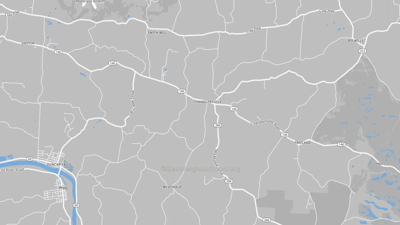 Transit Grade map of 43727, OH