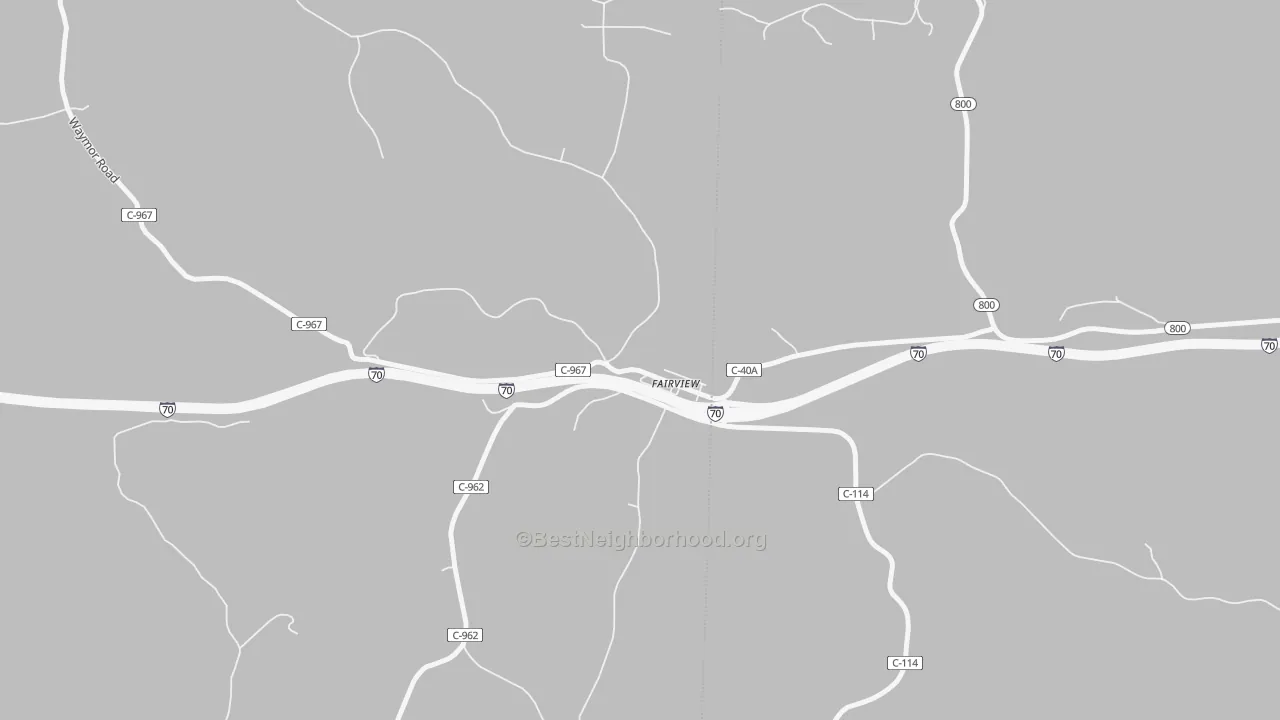 Transit Grade map of 43736, OH