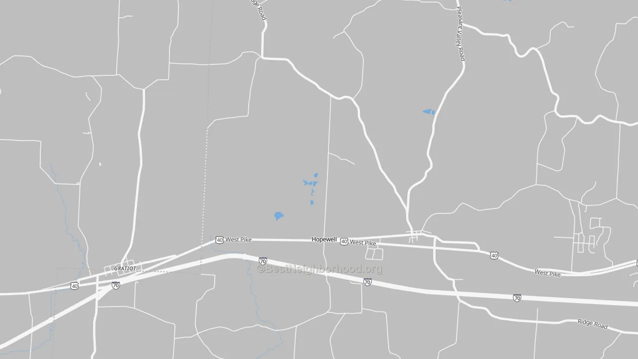 Transit Grade map of 43746, OH
