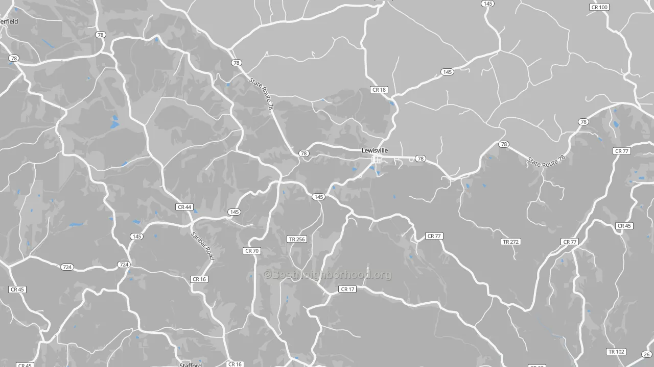 Transit Grade map of 43754, OH