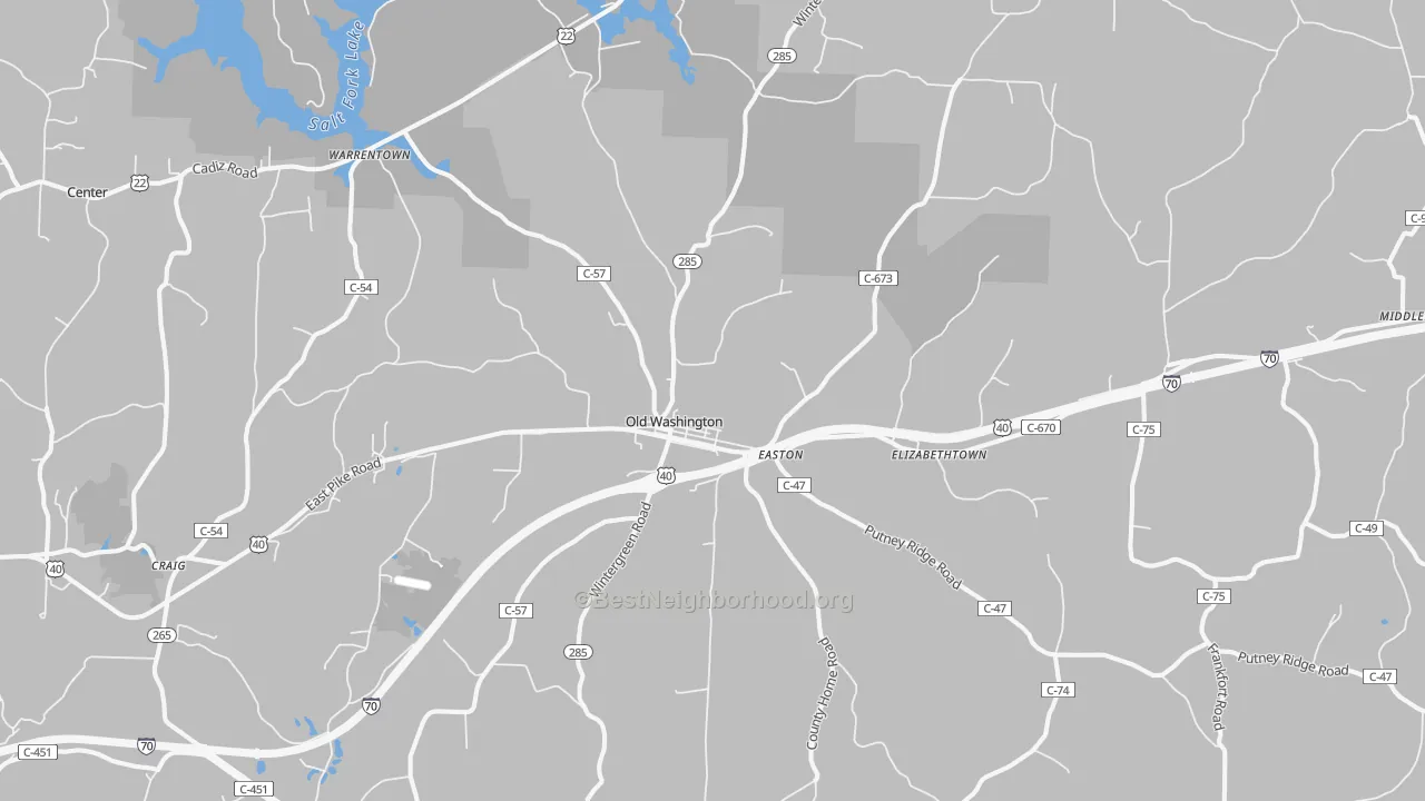 Transit Grade map of 43755, OH