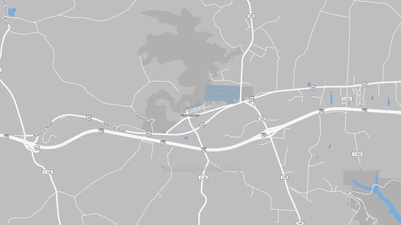 Transit Grade map of 43759, OH