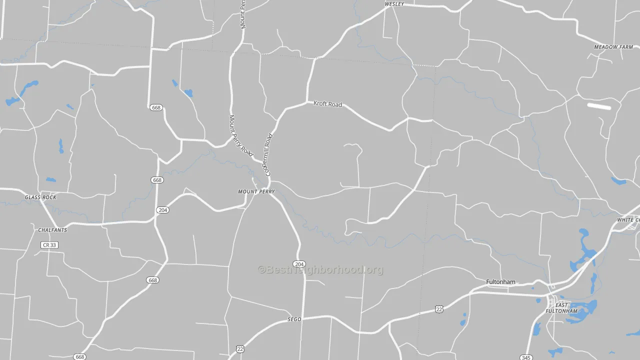 Transit Grade map of 43760, OH
