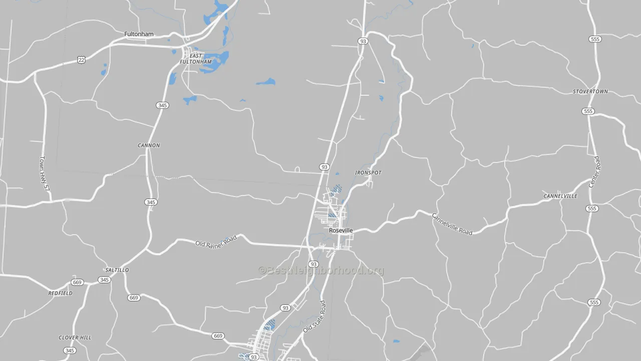Transit Grade map of 43777, OH