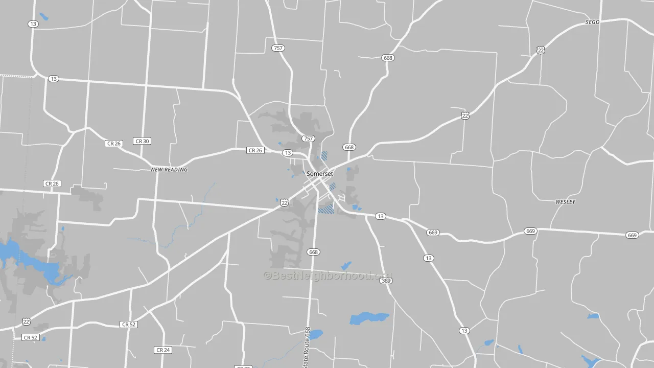 Transit Grade map of 43783, OH