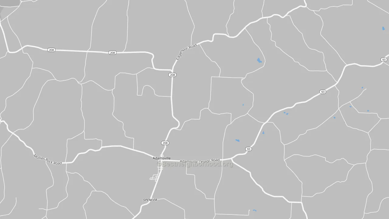 Transit Grade map of 43802, OH