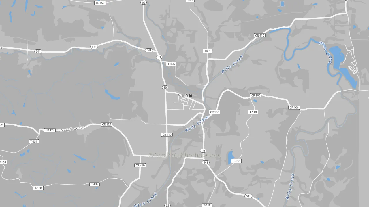 Transit Grade map of 43836, OH