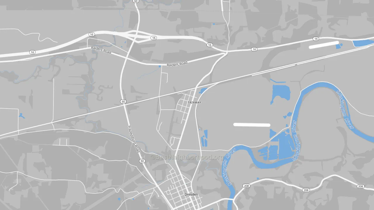 Transit Grade map of 43842, OH