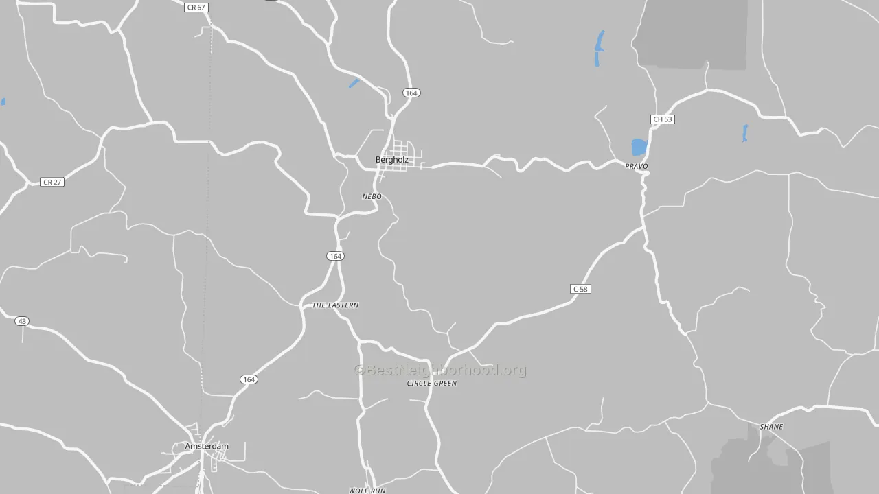 Transit Grade map of 43908, OH