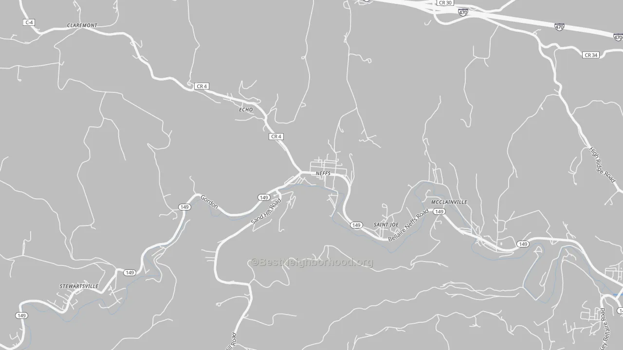 Transit Grade map of 43940, OH