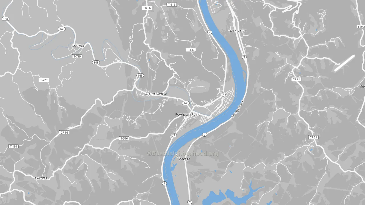 Transit Grade map of 43942, OH