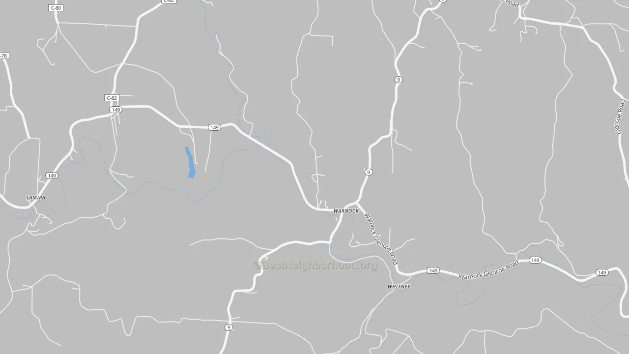 Transit Grade map of 43967, OH