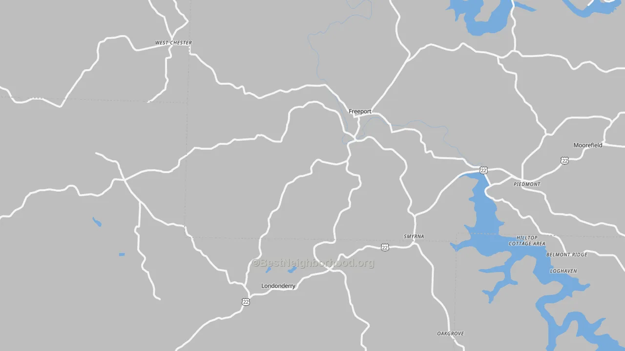 Transit Grade map of 43973, OH