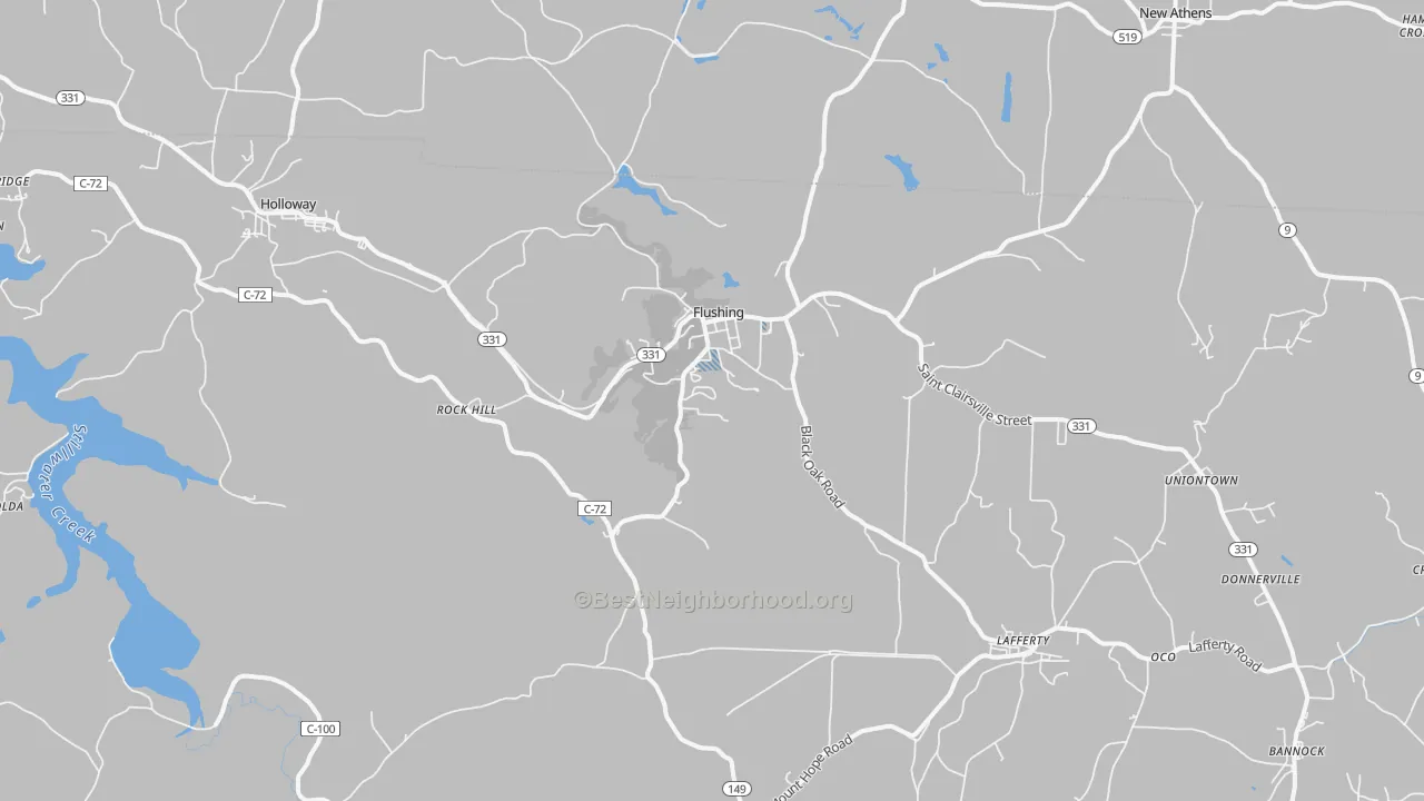 Transit Grade map of 43977, OH