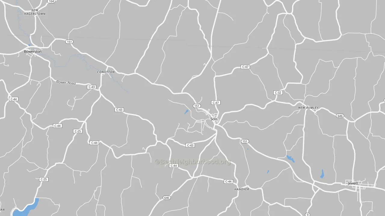 Transit Grade map of 43988, OH