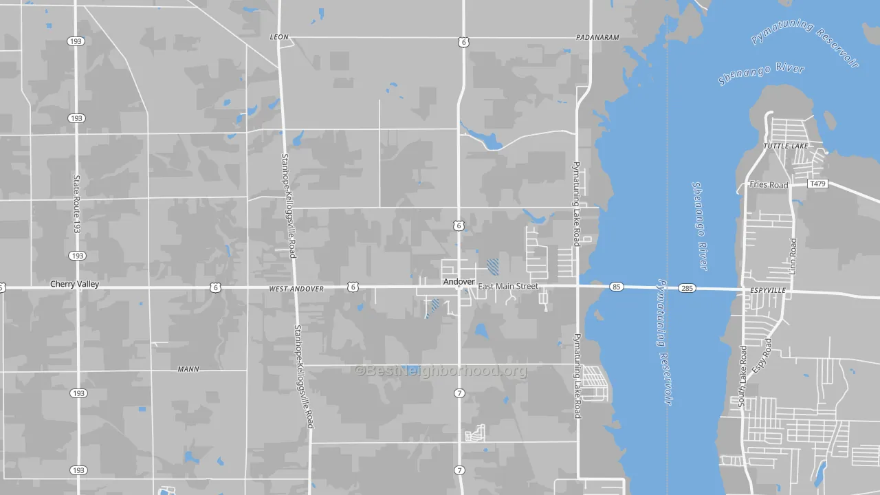 Transit Grade map of 44003, OH