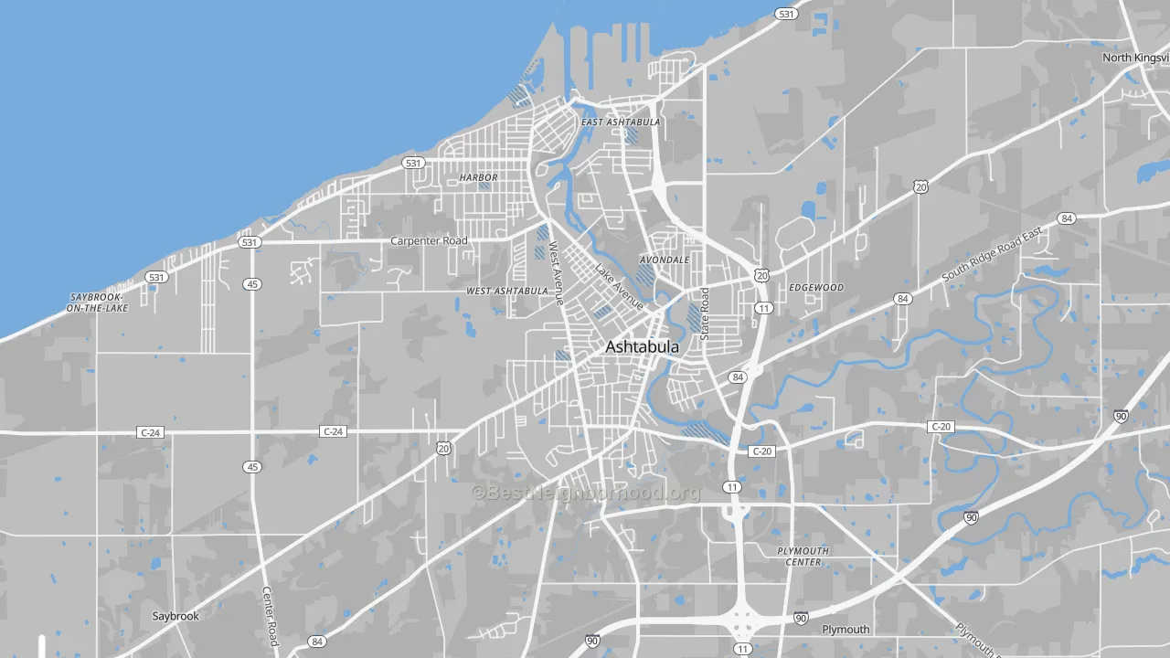Transit Grade map of 44004, OH