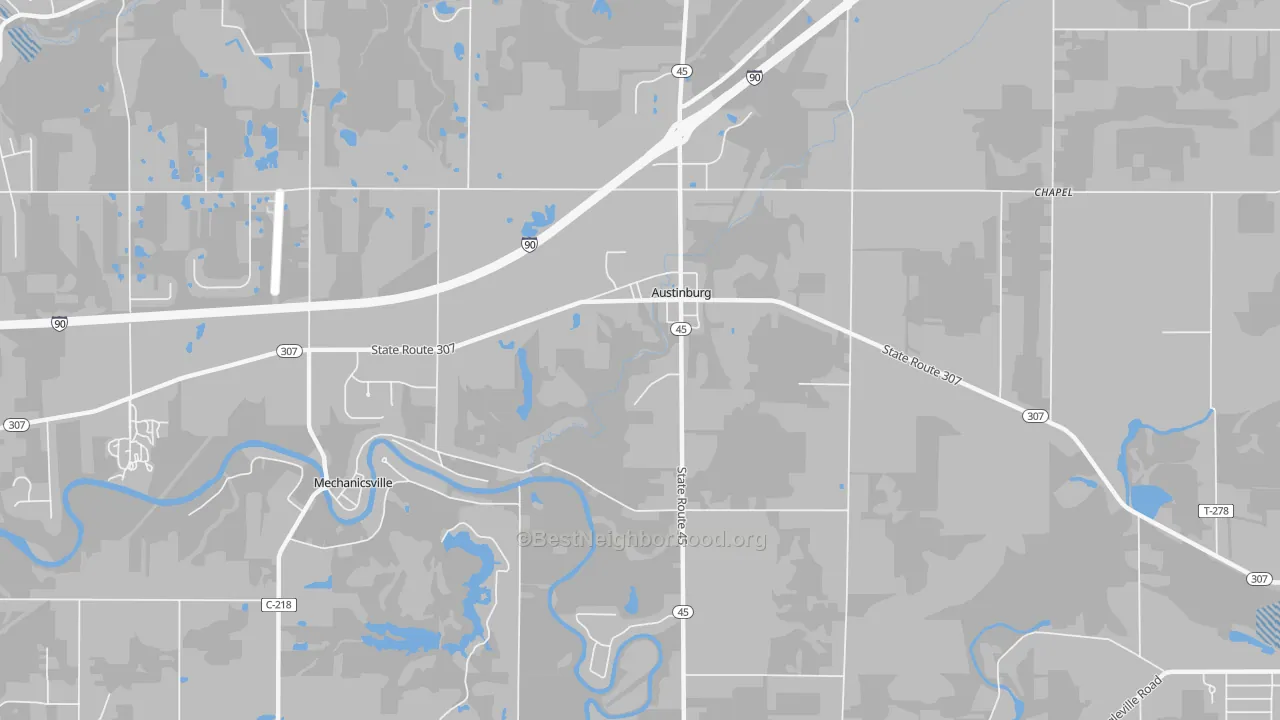 Transit Grade map of 44010, OH