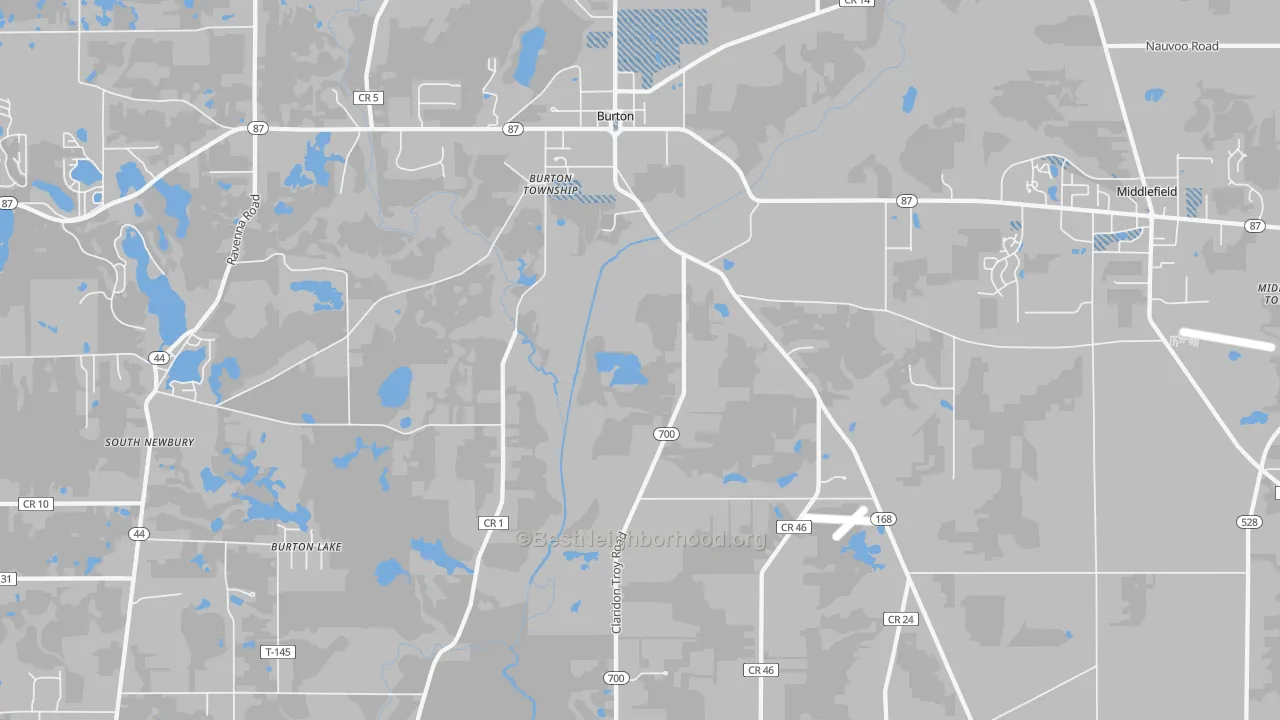 Transit Grade map of 44021, OH