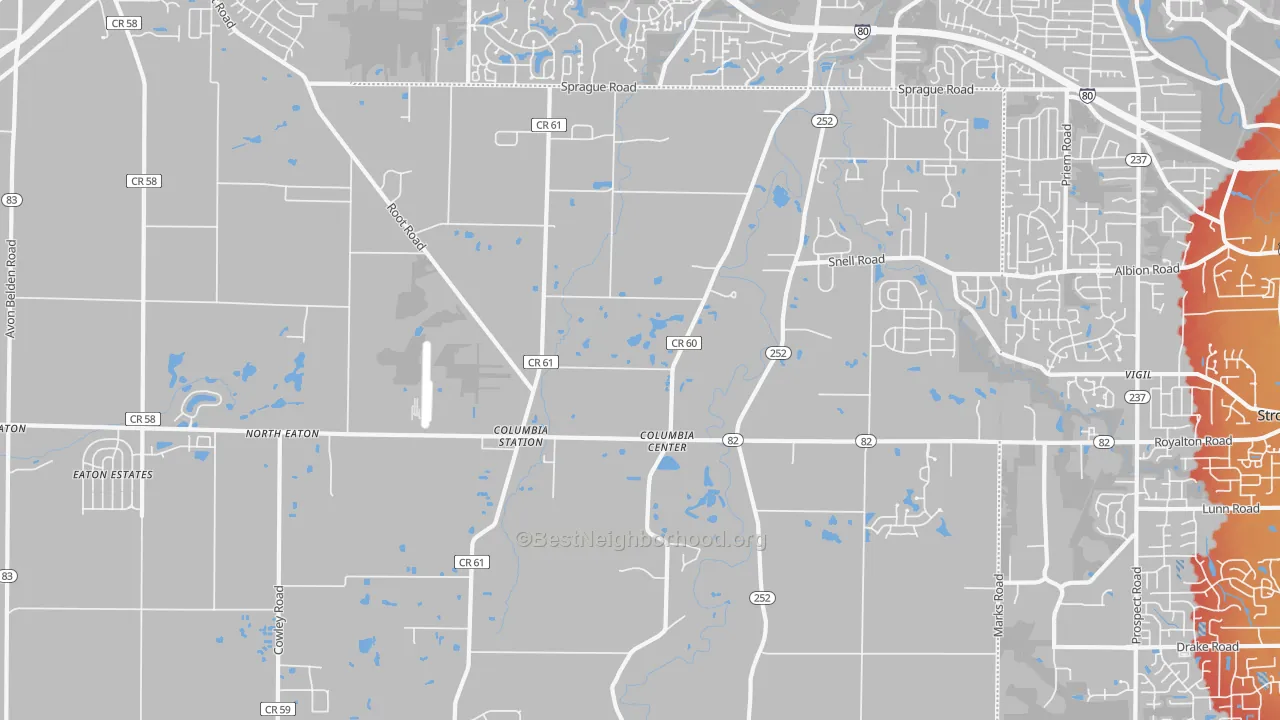 Transit Grade map of 44028, OH