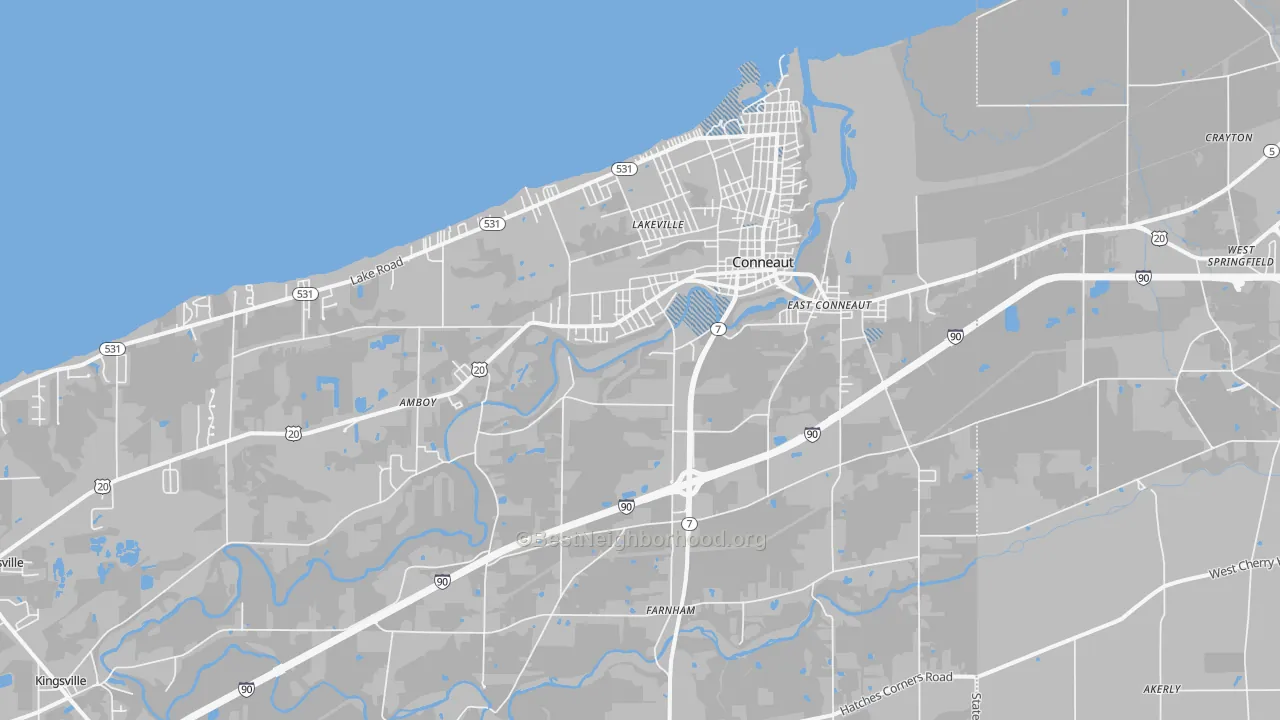 Transit Grade map of 44030, OH