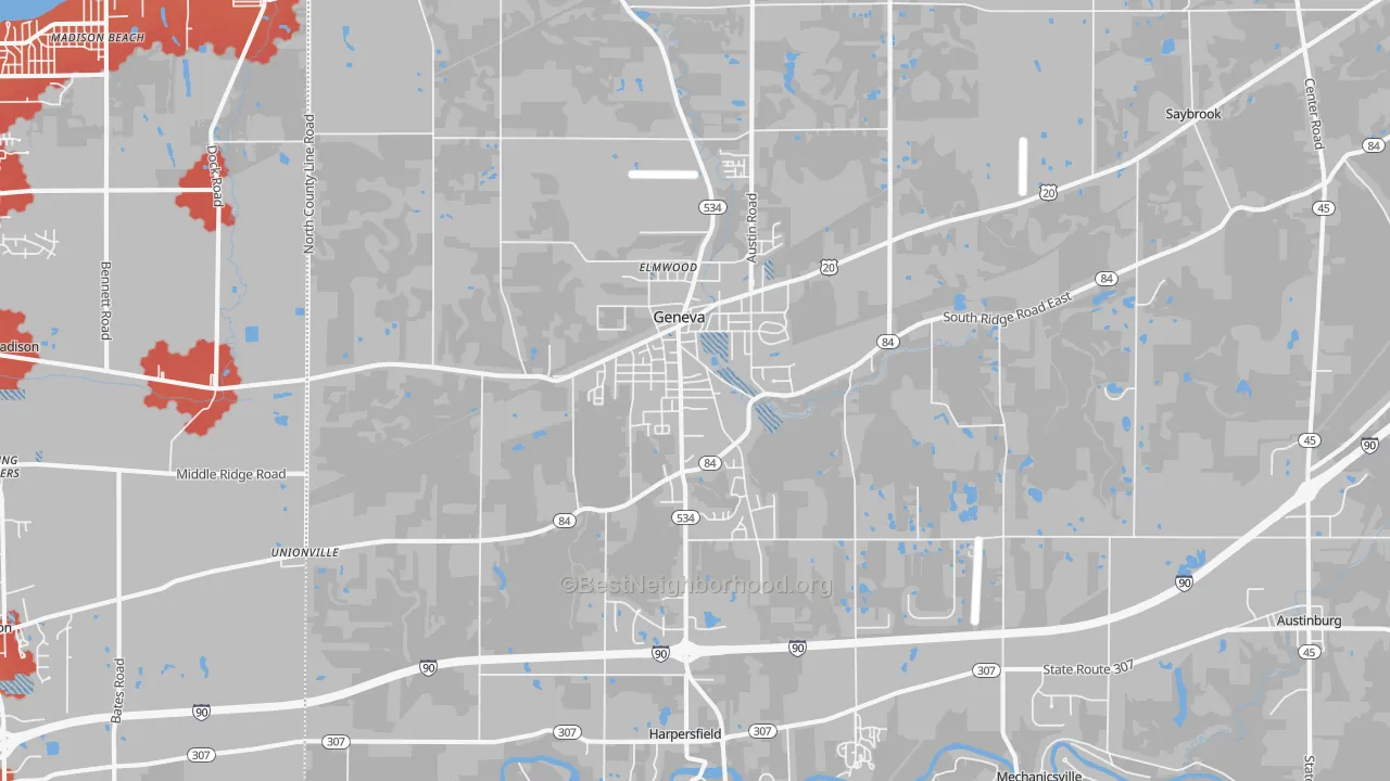 Transit Grade map of 44041, OH