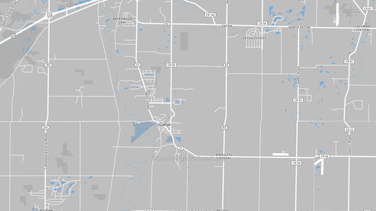 Transit Grade map of 44044, OH
