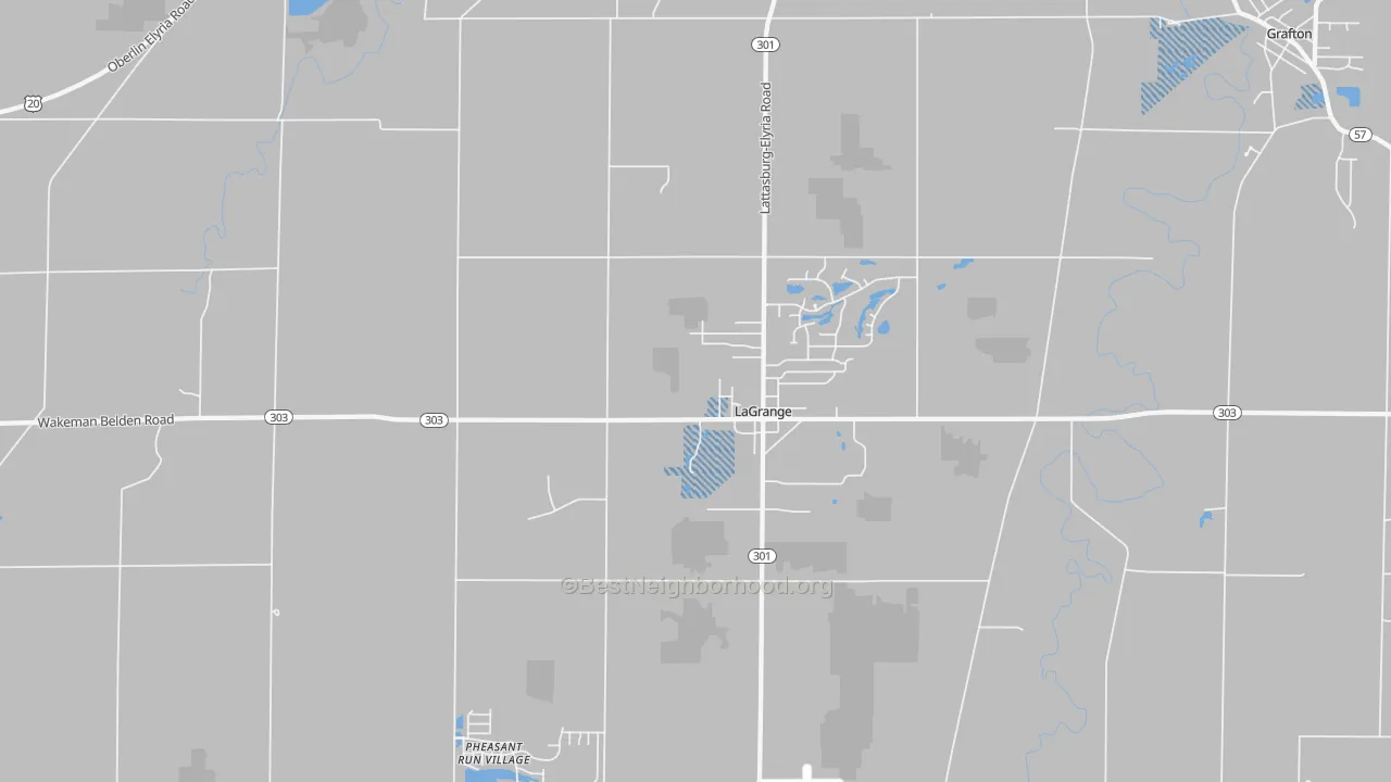 Transit Grade map of 44050, OH