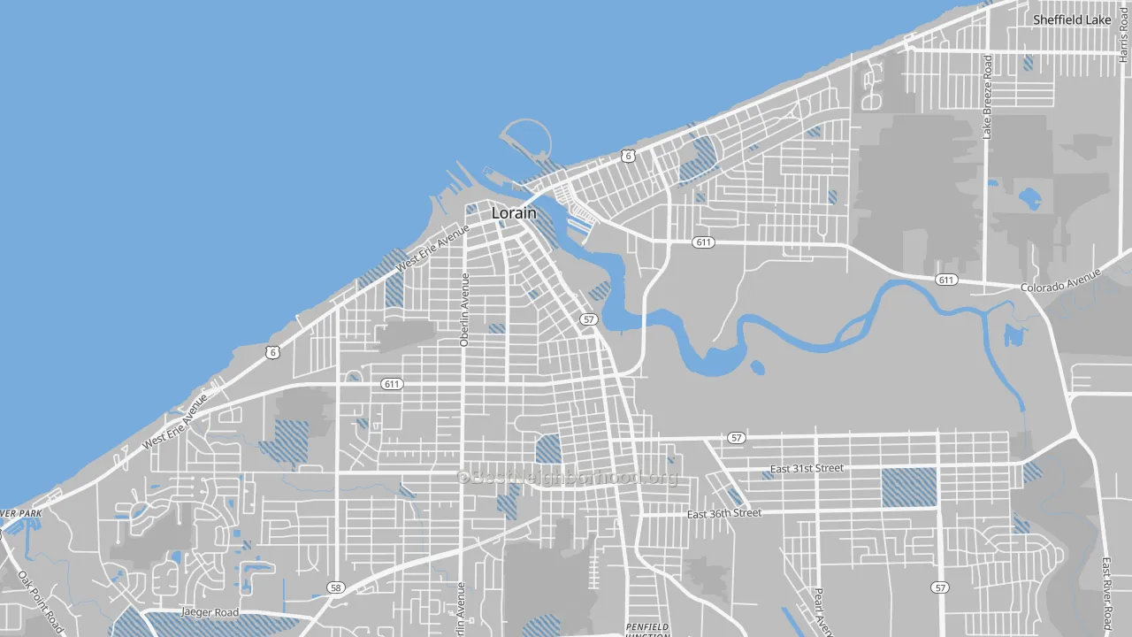 Transit Grade map of 44052, OH